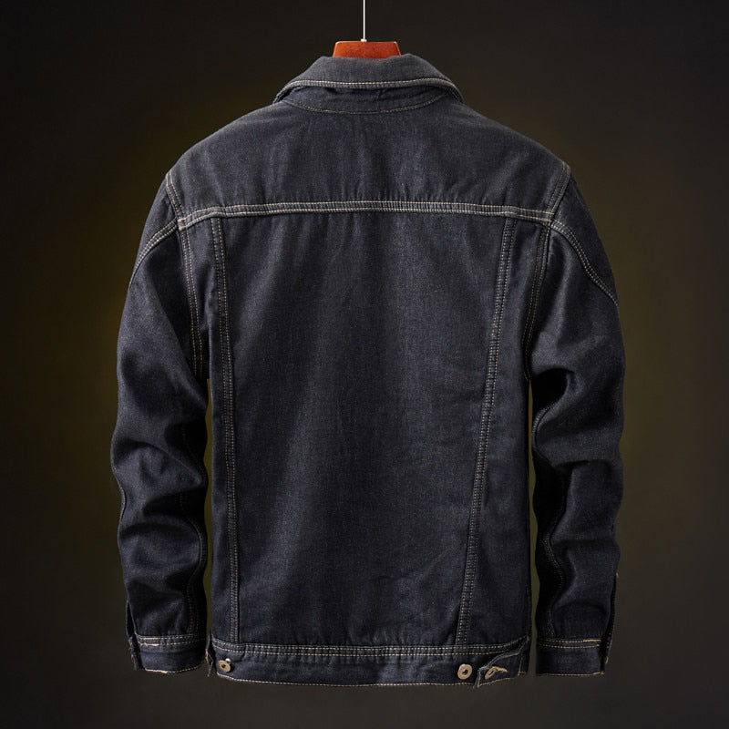 Leon | Winter denimjas met sherpa voering voor heren