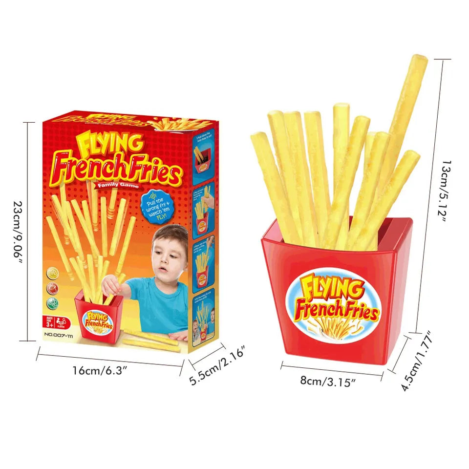 Interactief Spel voor Ouders en Kinderen - Flying Fries voor Plezierige Samenwerking