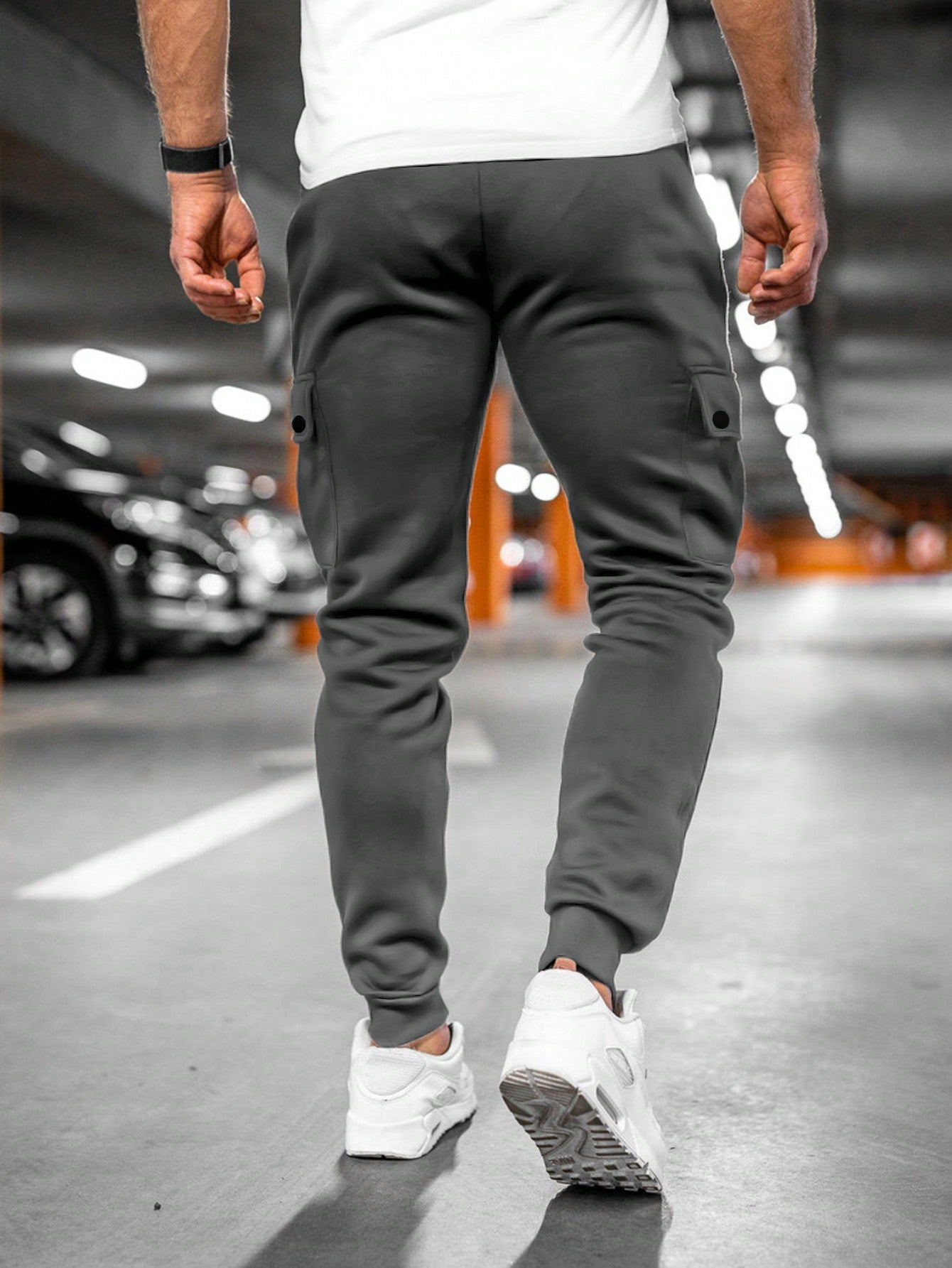 Heren joggingbroek cropped – Moderne pasvorm met stretch en praktische details voor casual comfort