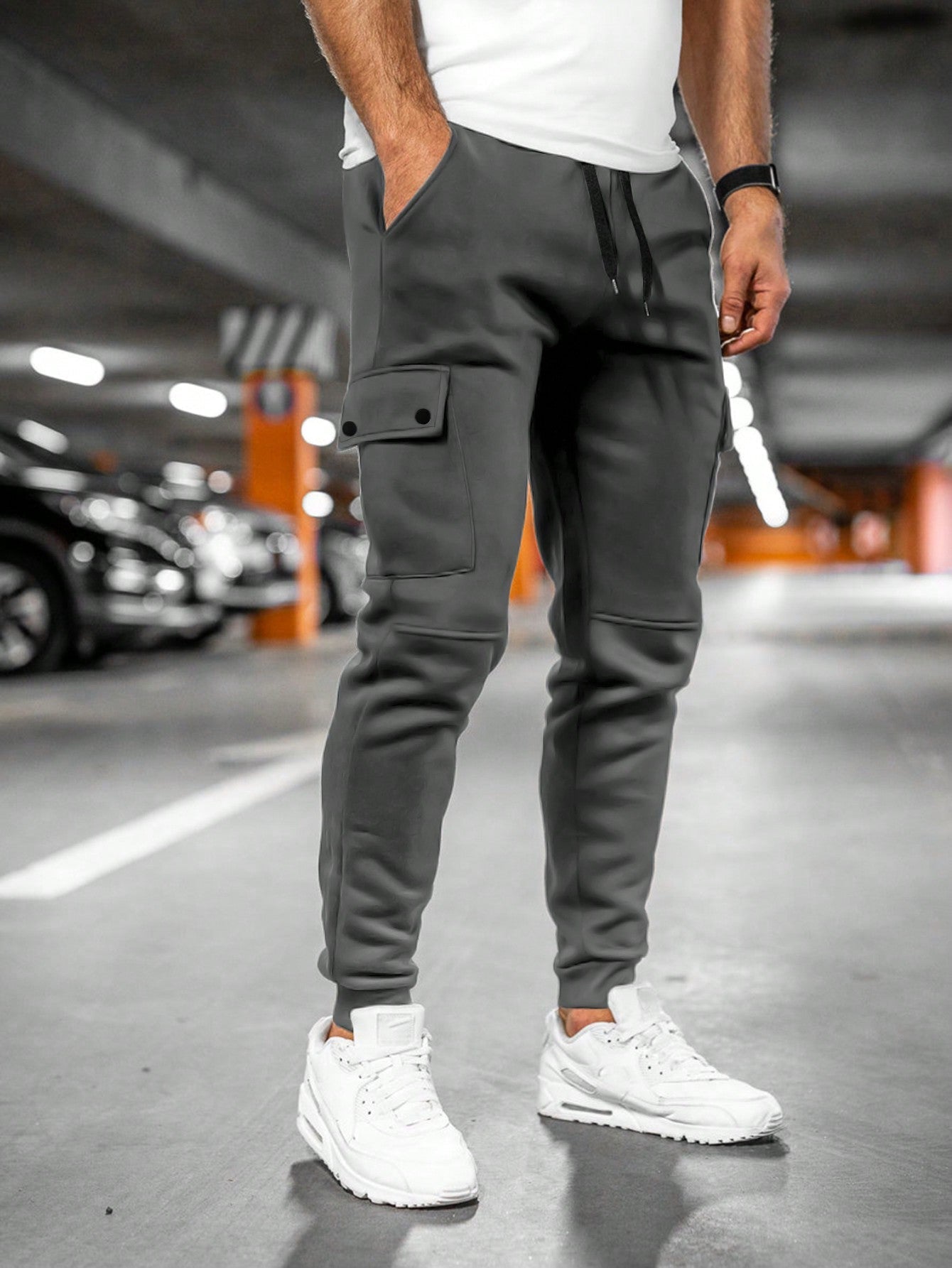 Heren joggingbroek cropped – Moderne pasvorm met stretch en praktische details voor casual comfort