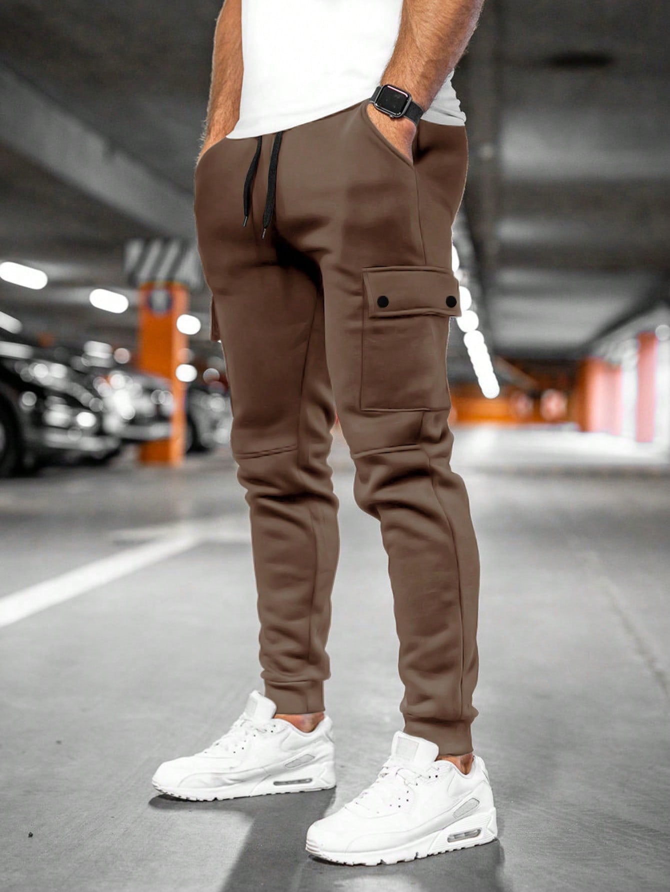 Heren joggingbroek cropped – Moderne pasvorm met stretch en praktische details voor casual comfort