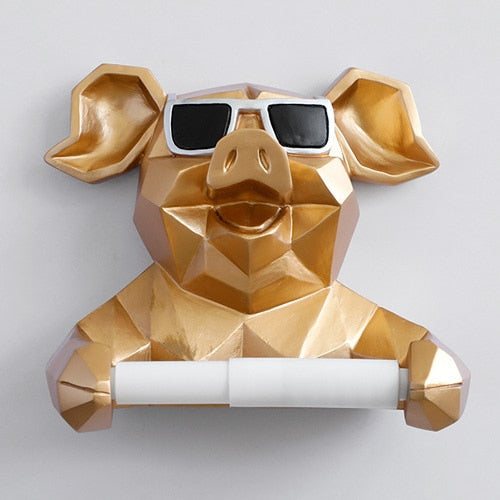 Toiletpapierhouder Geometrisch - Unieke Badkamerdecoratie