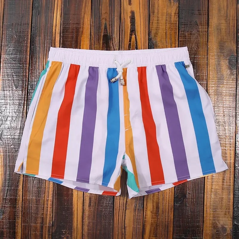 Gestreepte heren zwembroek – Trendy design en comfort voor strand en zwembad