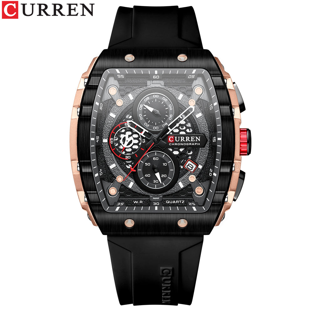 Curren - Luxe Vierkante Quartz Polshorloge