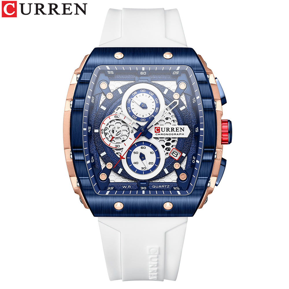 Curren - Luxe Vierkante Quartz Polshorloge