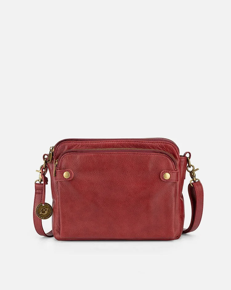 Leren crossbody schoudertas